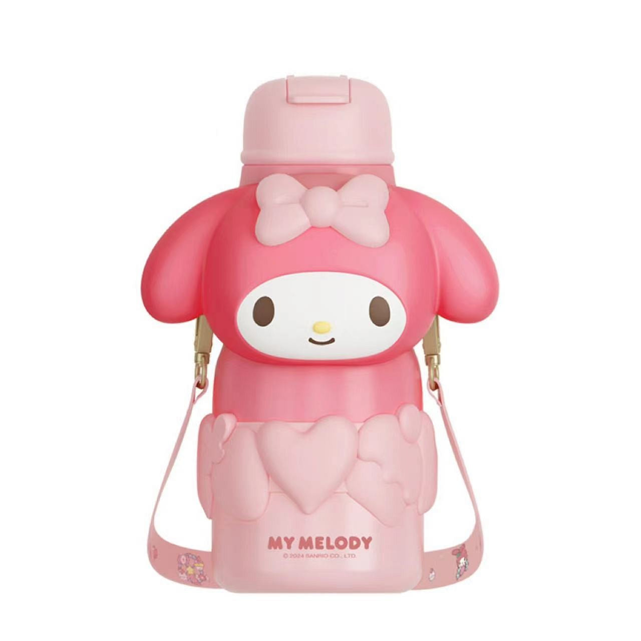 Big Head Thermos Cup Straw Water Cup Leak-Proof Portable Carrier-My Melody 1 each