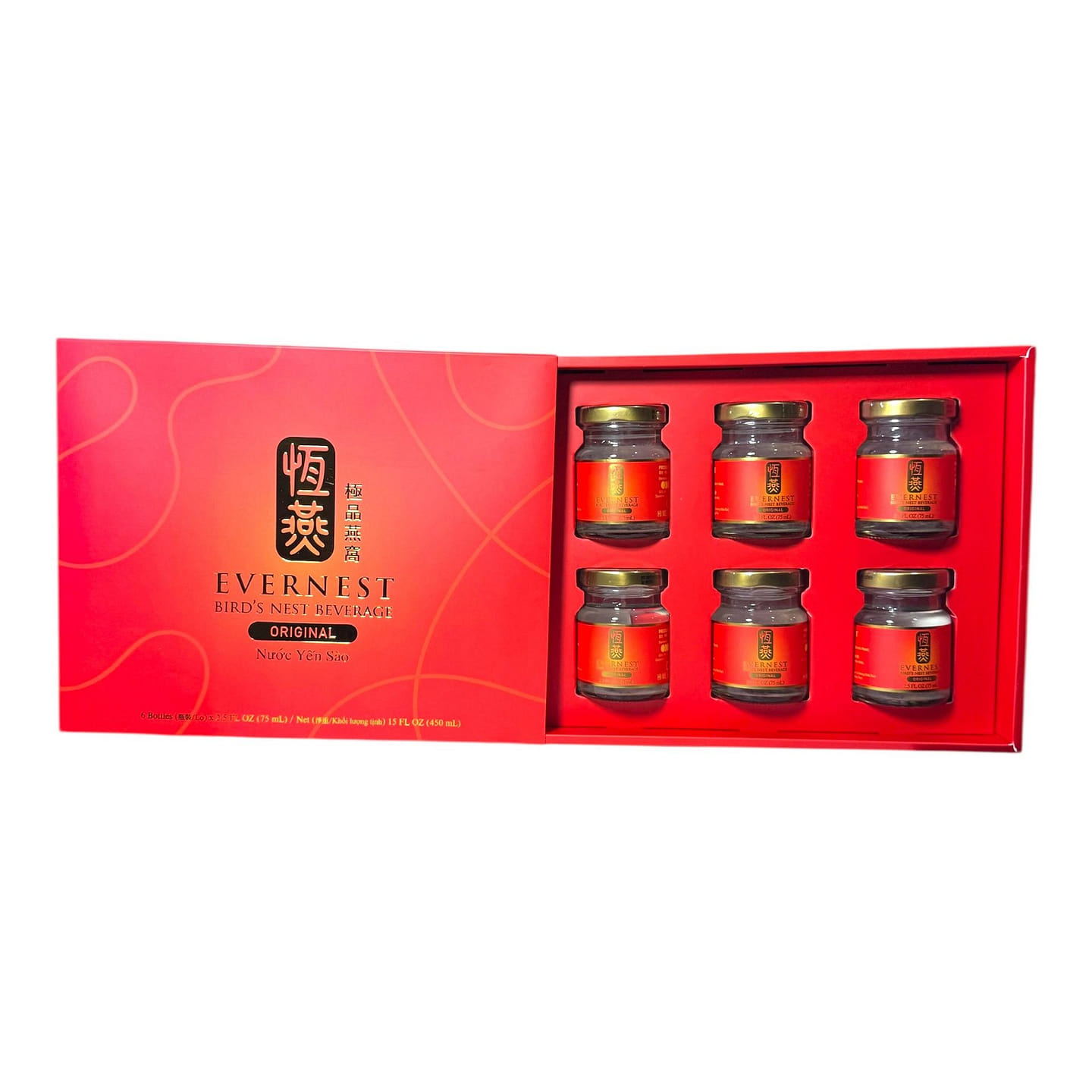 Evernest Bird’s Nest Beverage Nuoc Yen Sao-6 jars 450 ml