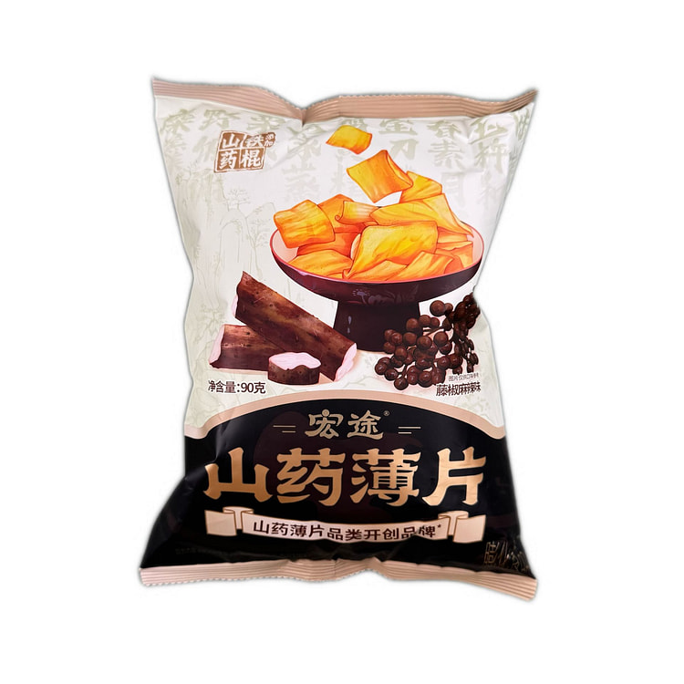 Hongtu Yam Slices 90g Sichuan Pepper Spicy Flavor 90 g
