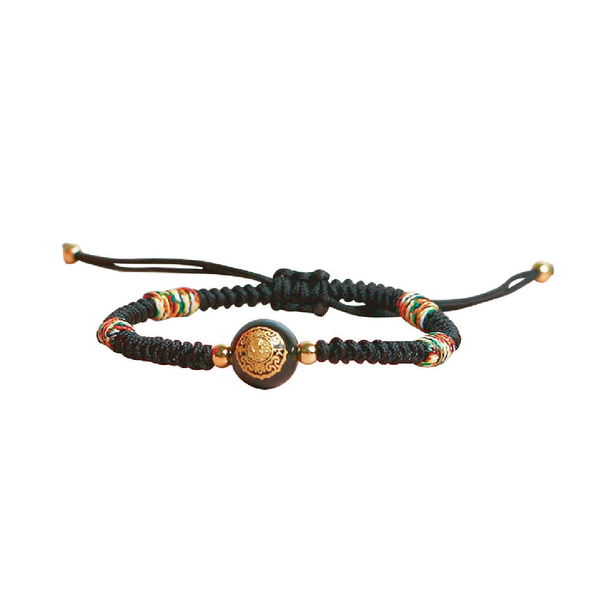 MAZUBUYBUY Kid 5 Color Braided Bracelet Black 1pcs 15 グラム