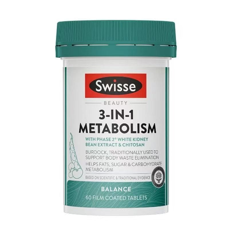 Swisse 3 in 1 Metabolism Heat Control Pills block 1 box