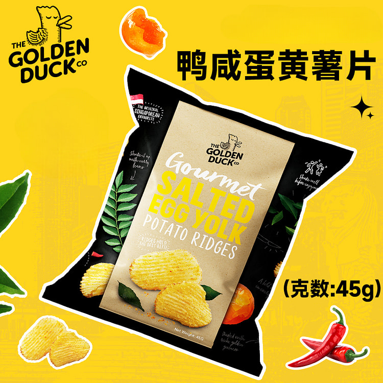 金鸭咸蛋黄薯片45g*1袋