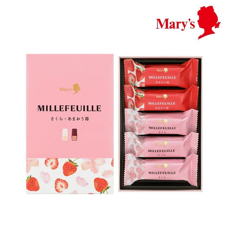 Mary‘s 春季樱花草莓千层酥 5枚