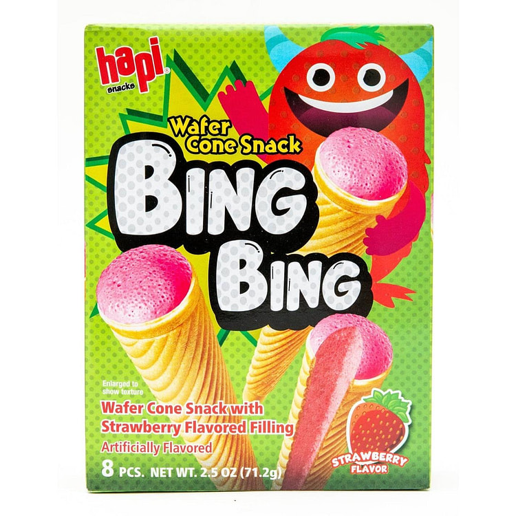 Hapi Snacks 威化甜筒 草莓味 2.5 盎司