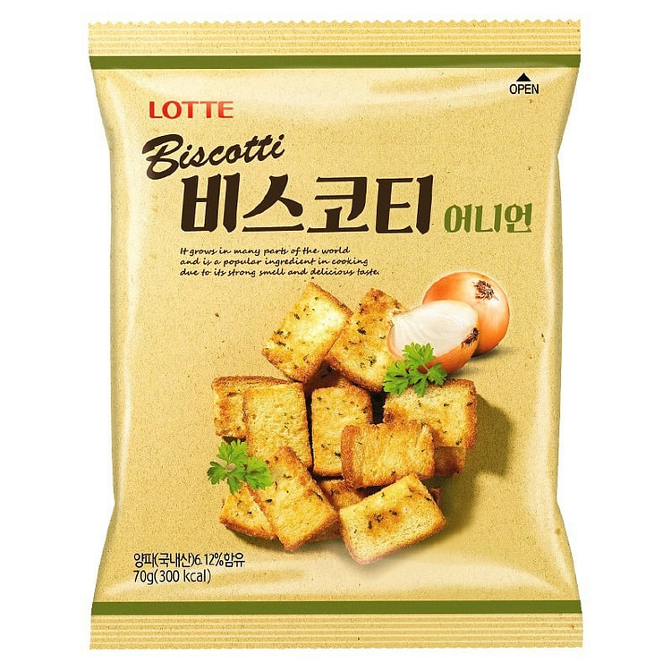 乐天黄油烤面包干70g洋葱