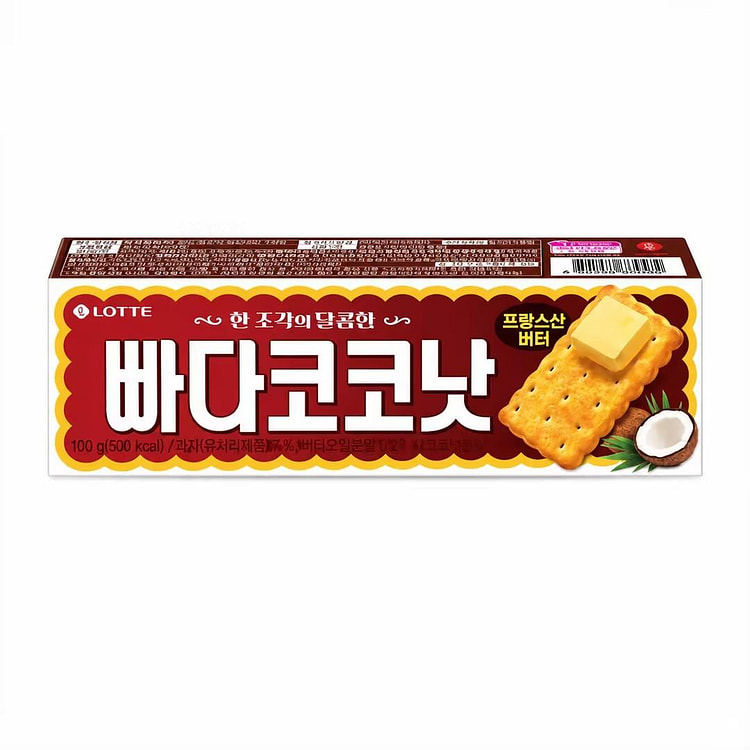 Lotte Butter Coconut Crispy Biscuits 100g 1 each