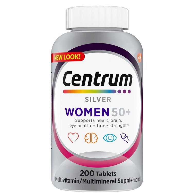 Centrum Silver Women 50+ Multivitamin 200 Tablets 1 bottle