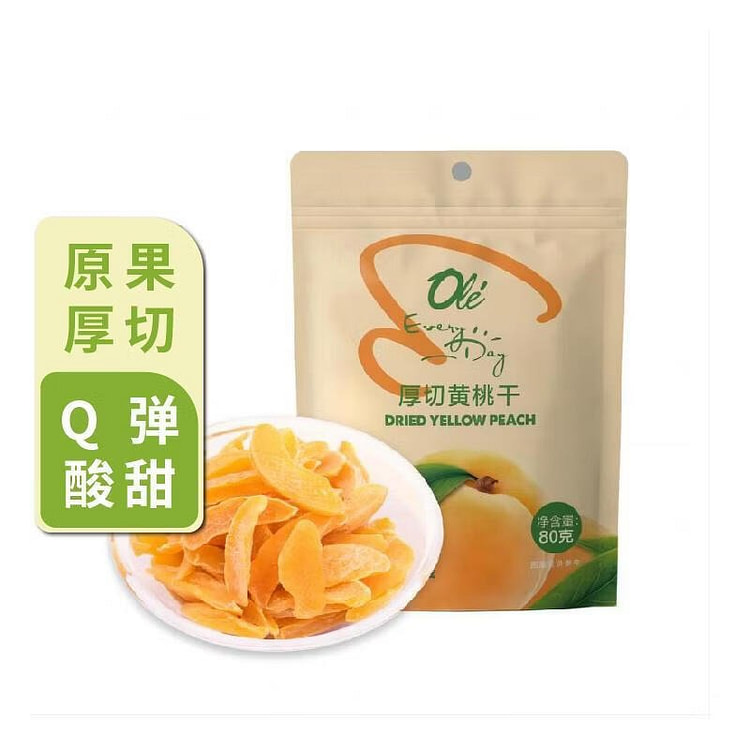 OLE Every Day Thick-cut Dried Yellow Peaches 1pc 80 g