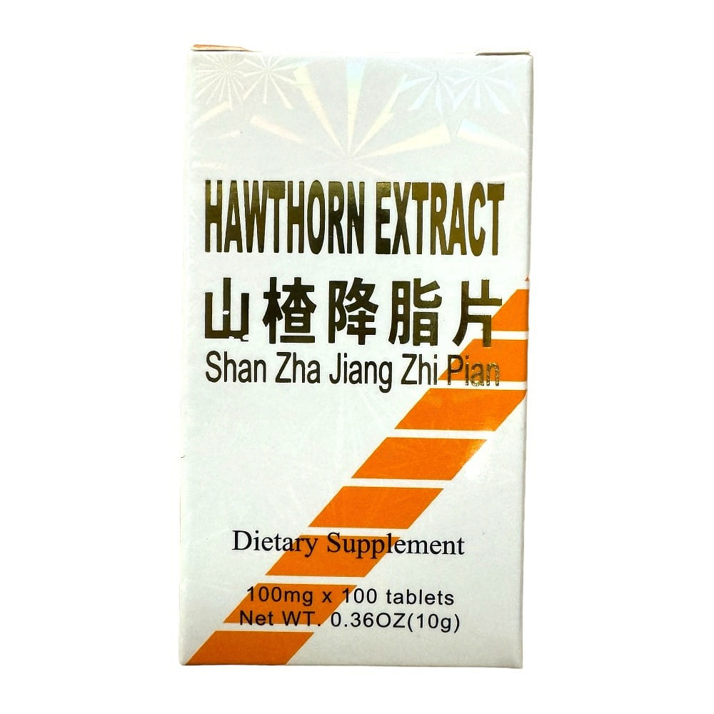 Shan Zha Jiang Zhi Pian Hawthorn 100 pills 1 box