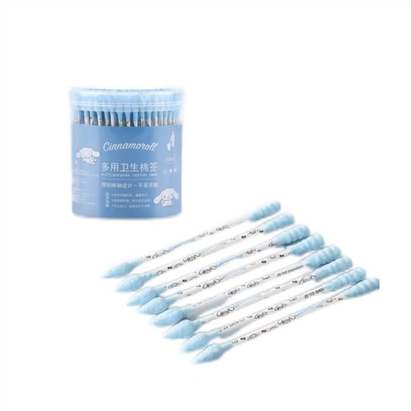 Sanrio Cartoon Double-Headed Spiral Cotton Swabs – Cinnamonroll 1 Box 1 box