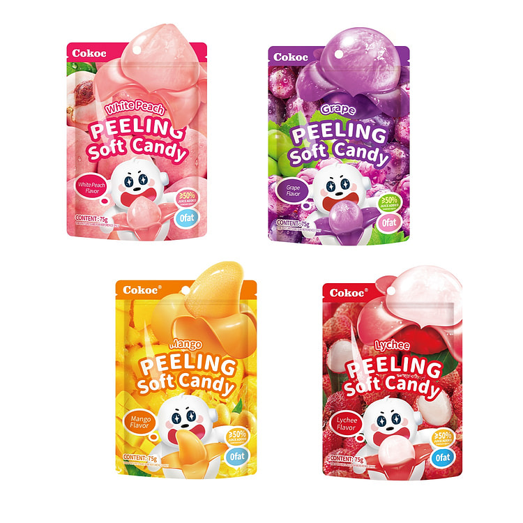 Cokoc 4 袋可剥皮水果软糖