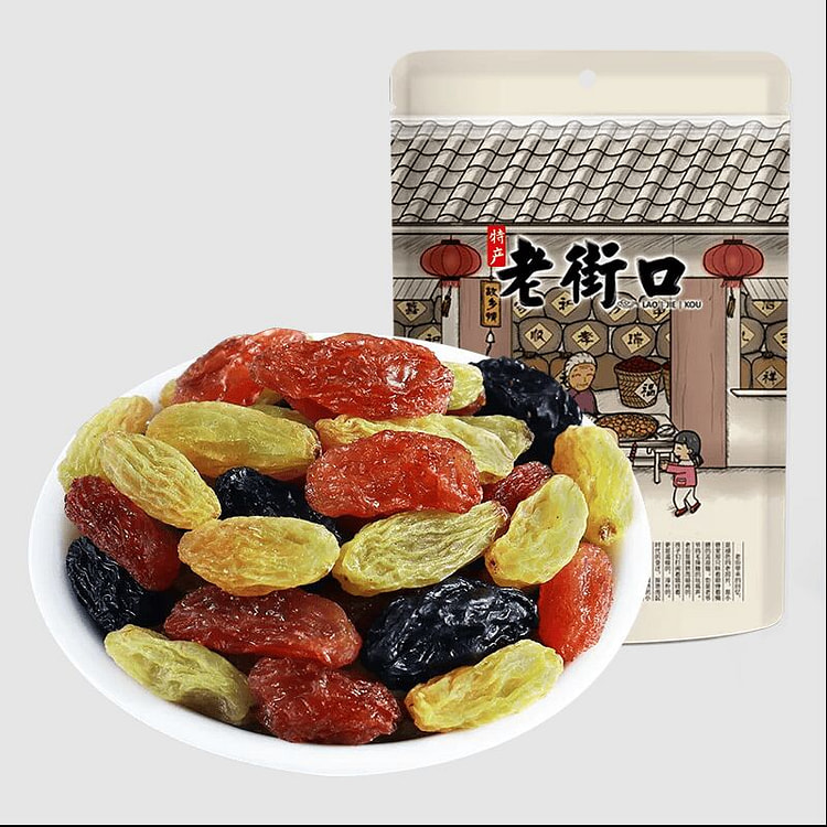老街口新疆吐鲁番特产三色葡萄干255*1袋 255 克
