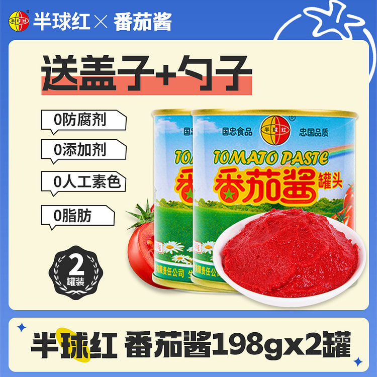 Xinjiang tomato sauce 198g*2 cans