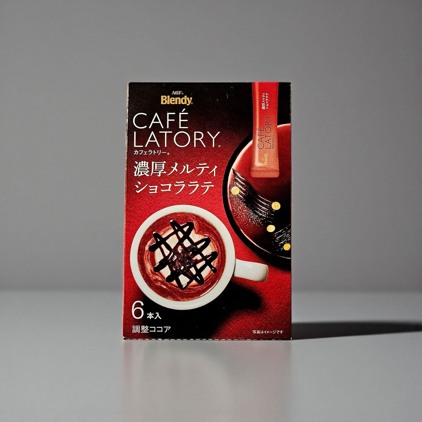 Cafe Latory Rich Melty Chocolate Latte, 6 Sticks 2 oz