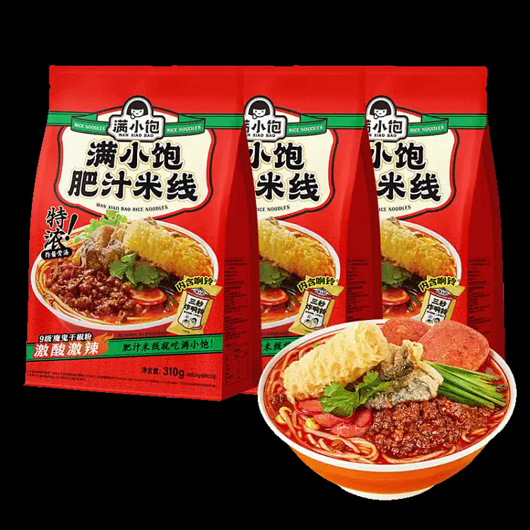 310g*1 bag of rice noodles in rich fatty broth