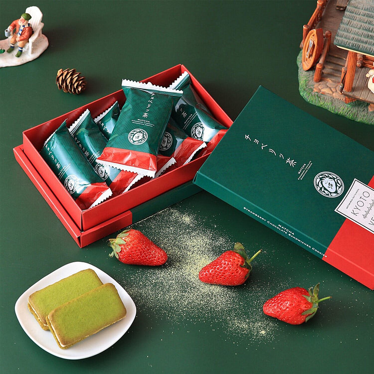 Matcha Strawberry Chocolate Cookies VENETO 170g 1 each