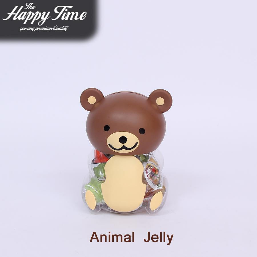 The Happy Time Assorted Fruit Jelly Lovely Bear 6 each
