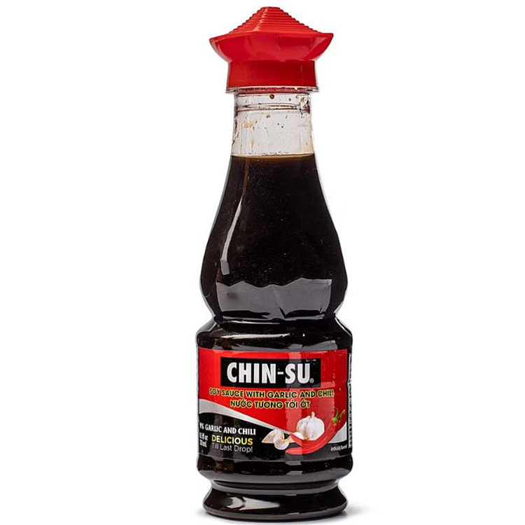 Chinsu 蒜蓉辣椒酱油 - 8.5 盎司