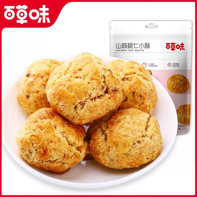 百草味山核桃仁小香酥210g/袋