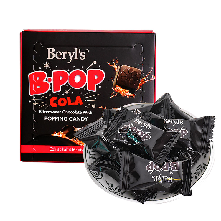 Beryls倍乐思跳跳糖爆炸薄荷巧克力纯可可脂进口零食可乐味50g*1盒