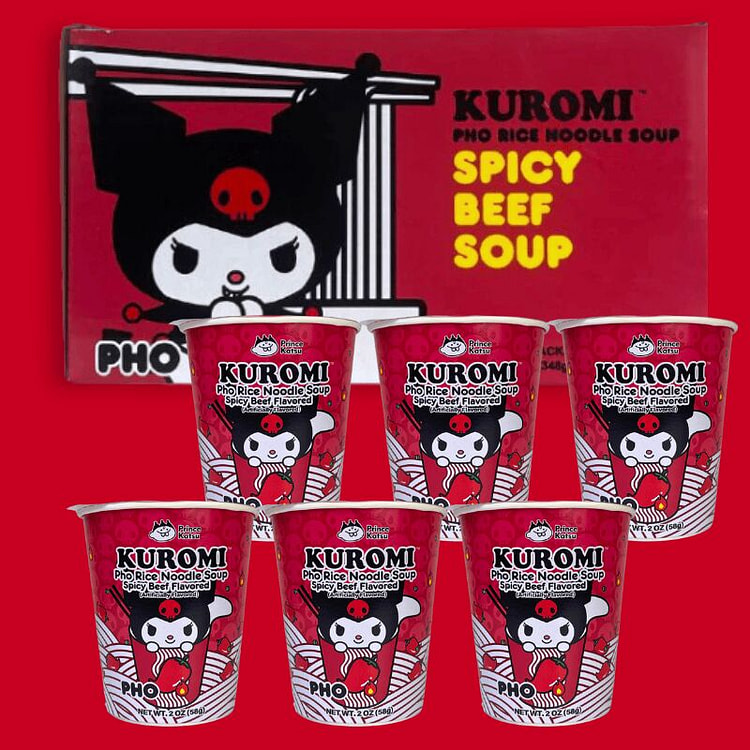 Kuromi Pho Rice Noodle Soup - Spicy Beef Flavor