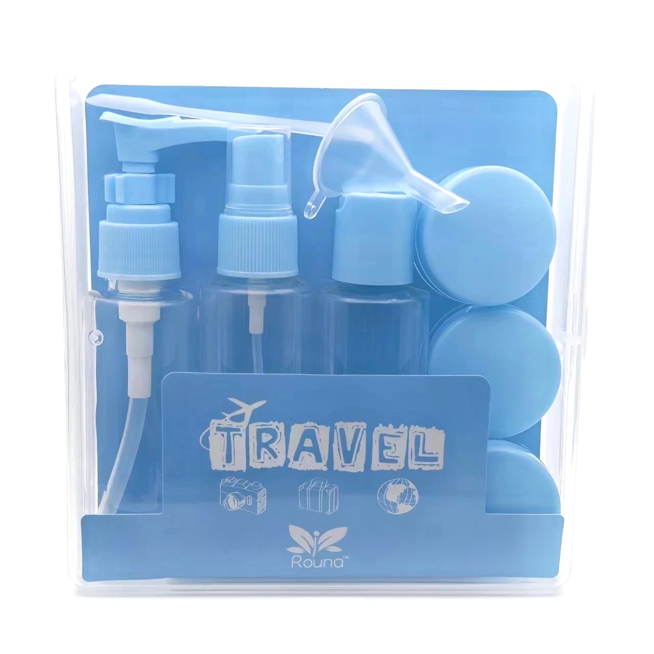 旅行套装化妆品瓶 PET 简约喷雾瓶 洗发水分装瓶 1 盒