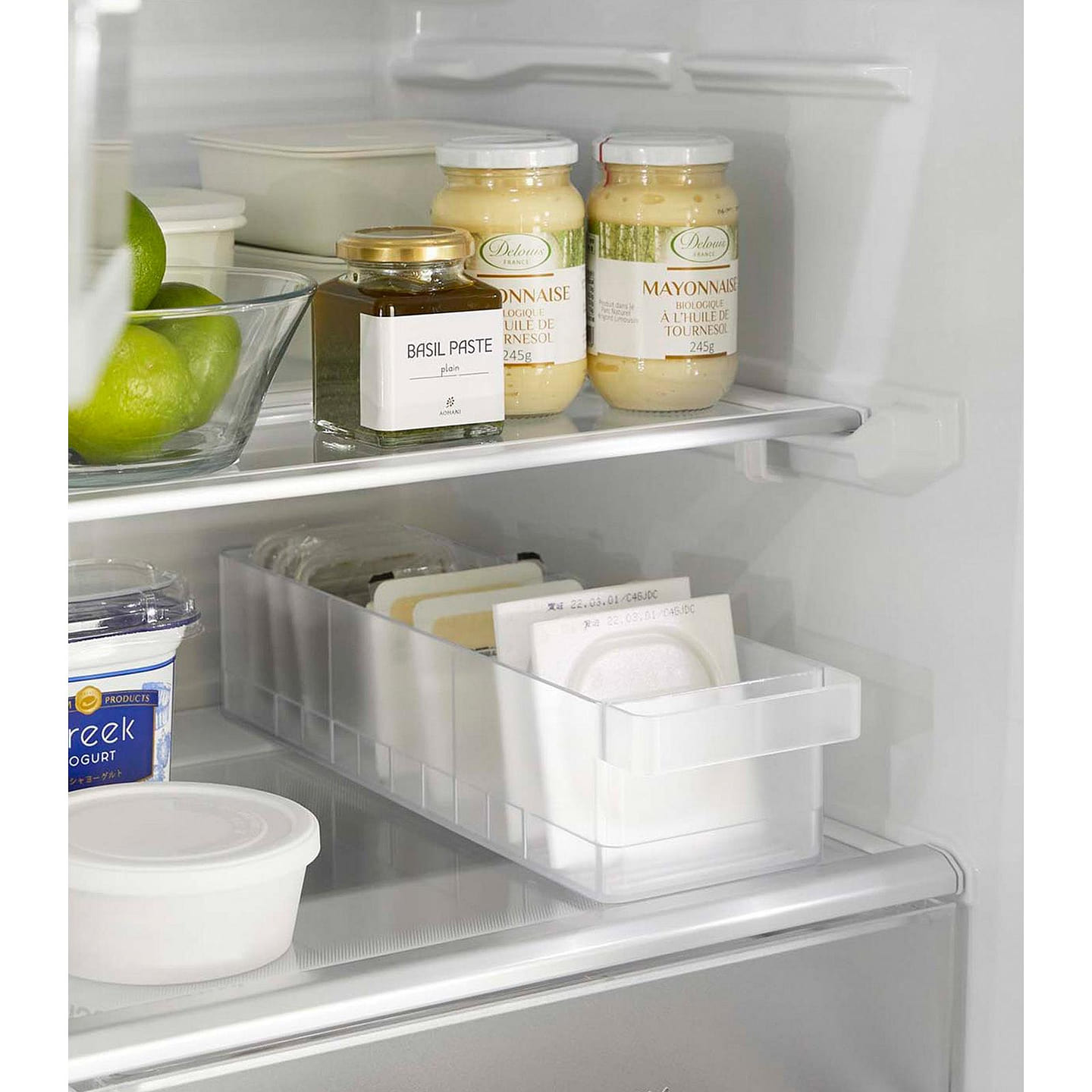 Refrigerator Organizer Bin – All-Purpose / White 1 each