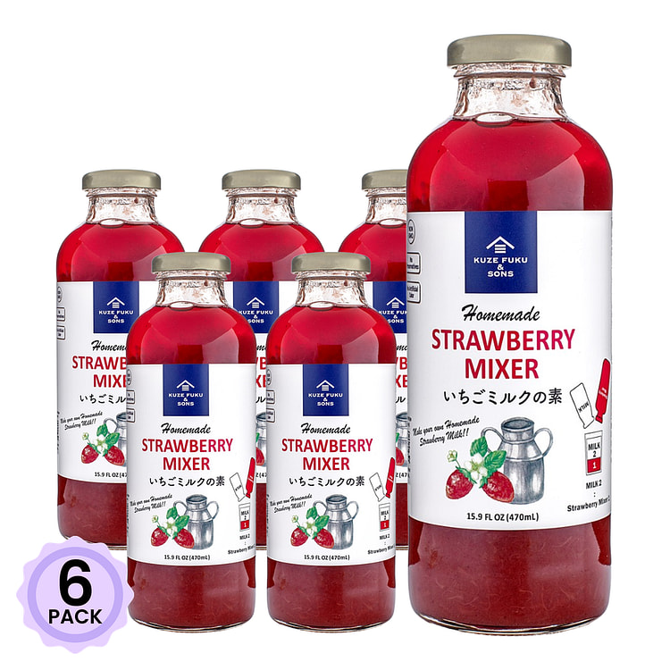 Kuze Fuku & Sons 딸기믹스 주스 15.9 액량 온스*6 팩