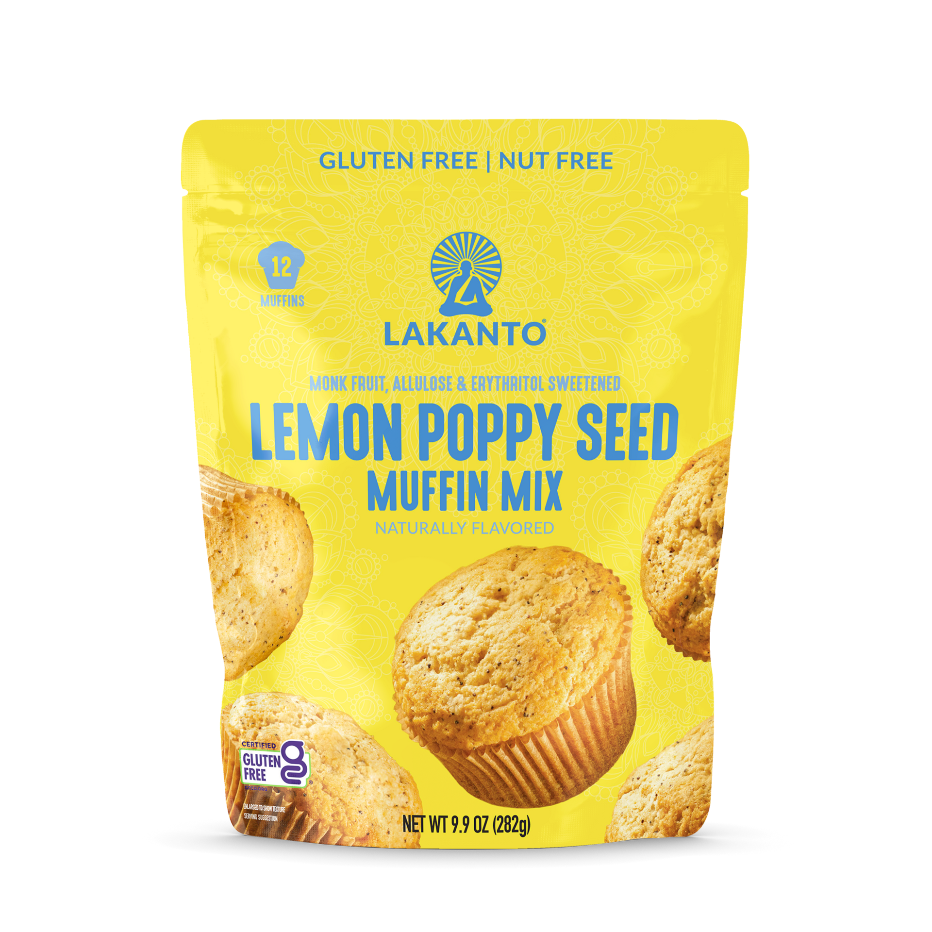 Lakanto Sugar Free Lemon Poppy Seed Muffin Mix 9.9 オンス