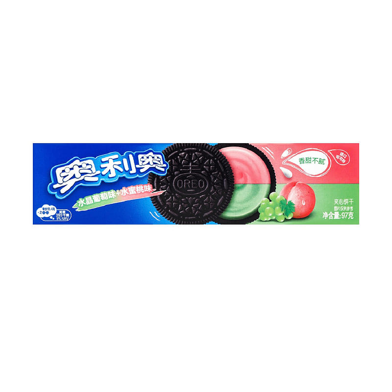 奥利奥 夹心饼干 (水晶葡萄味&水蜜桃味) 97 克