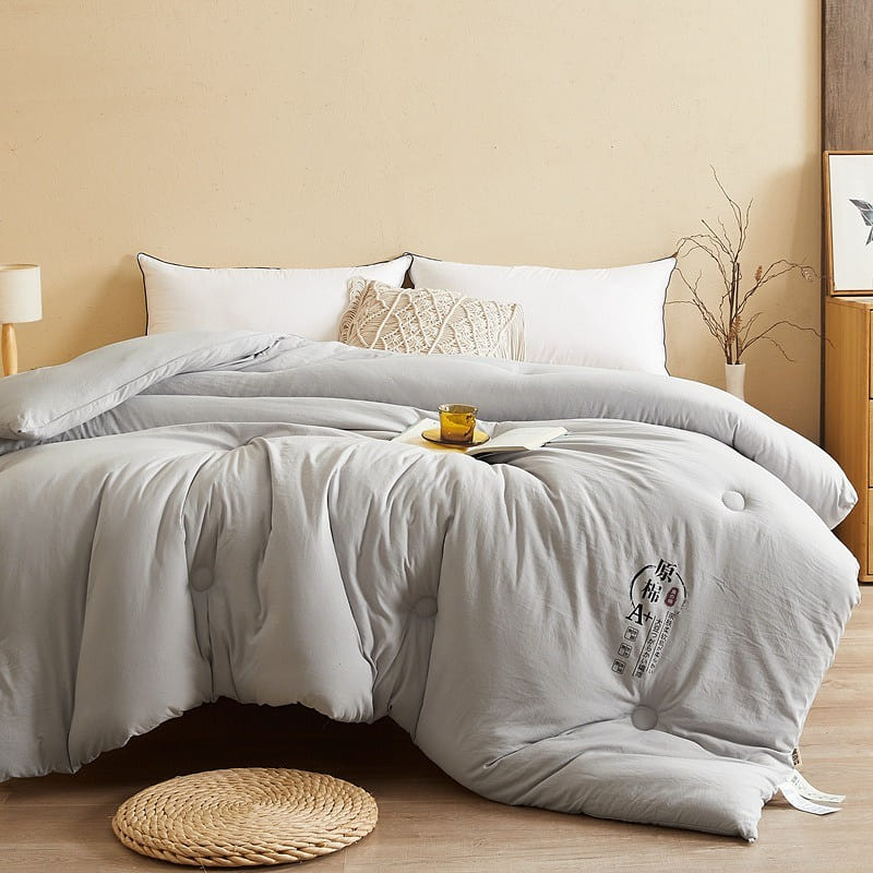 Cotton Duvet Queen 200x230cm 4kg Grey Winter 1 個