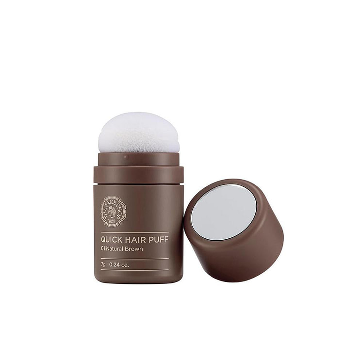 THE FACE SHOP Quick Hair Puff Natural Brown 1 each