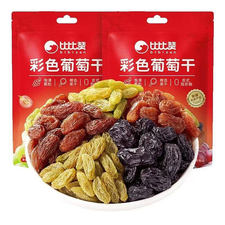比比赞多彩葡萄干108g提子干新疆特产即食蜜饯果干 108 克
