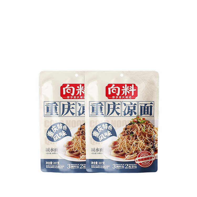 向料重庆凉面碱水面207g*2袋