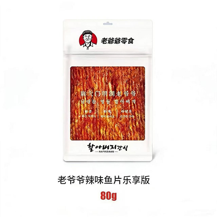 南大门老爷爷辣味鱼条80g
