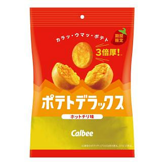【日本直邮】Calbee 卡乐比 3倍厚薯片 辣椒味 50 克