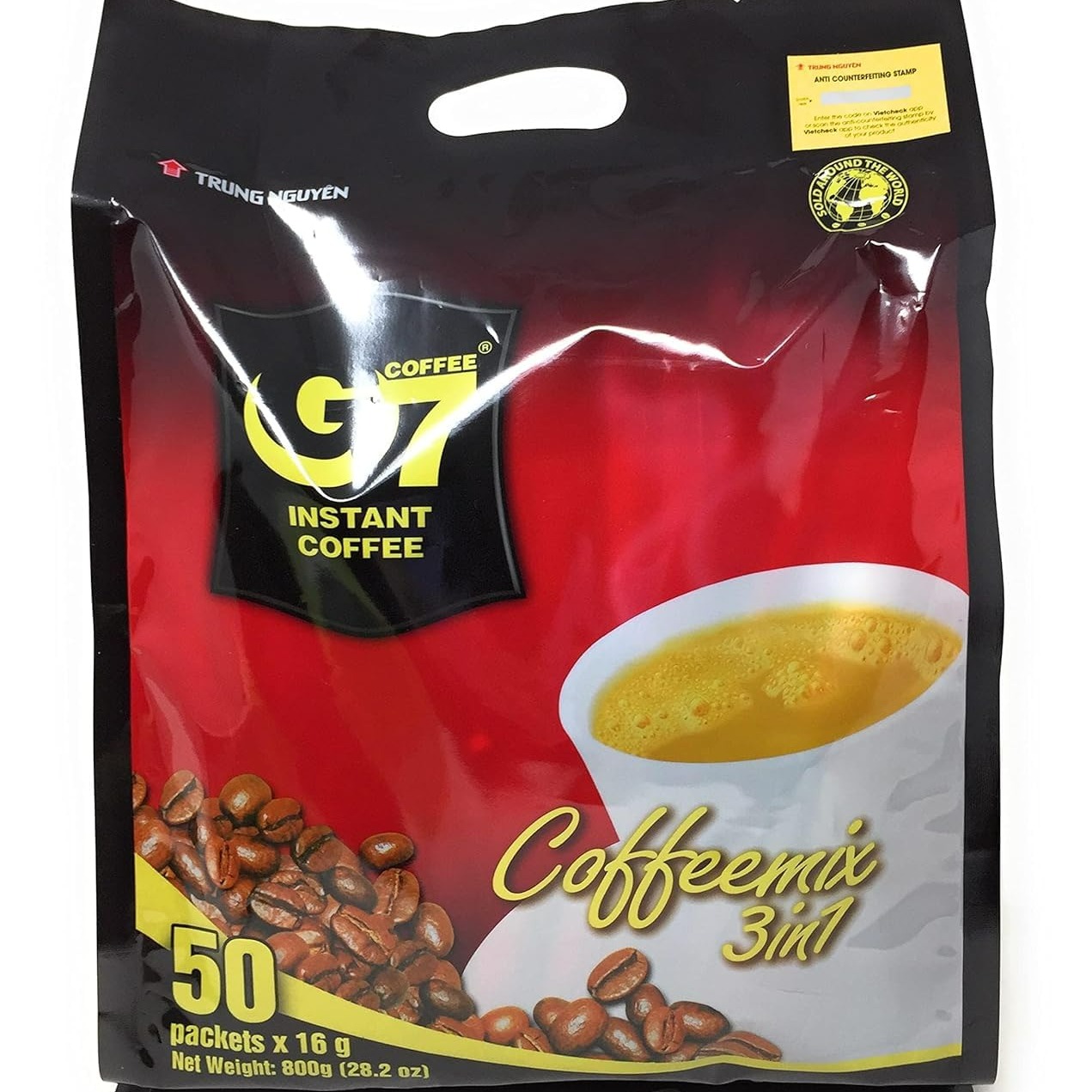 50 Sticks G7 Instant Coffee,3 in 1 Instant Coffee 1 개