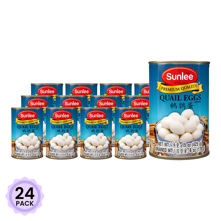 Sunlee Quail Egg in Brine 15 oz*24 pack