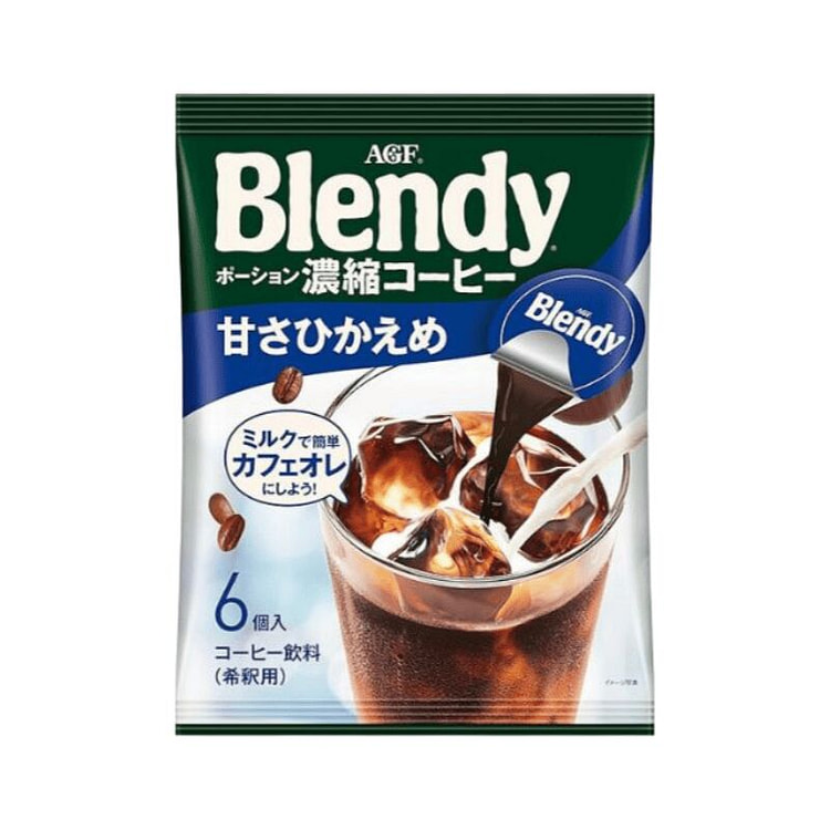 AGF BLENDY 低糖浓缩咖啡液 6个装 1 包