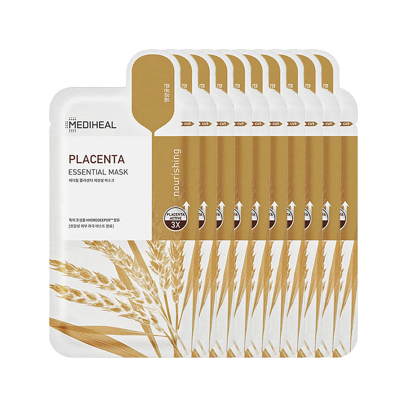 MEDIHEAL Placenta Essential Mask 10 Pack 1 each
