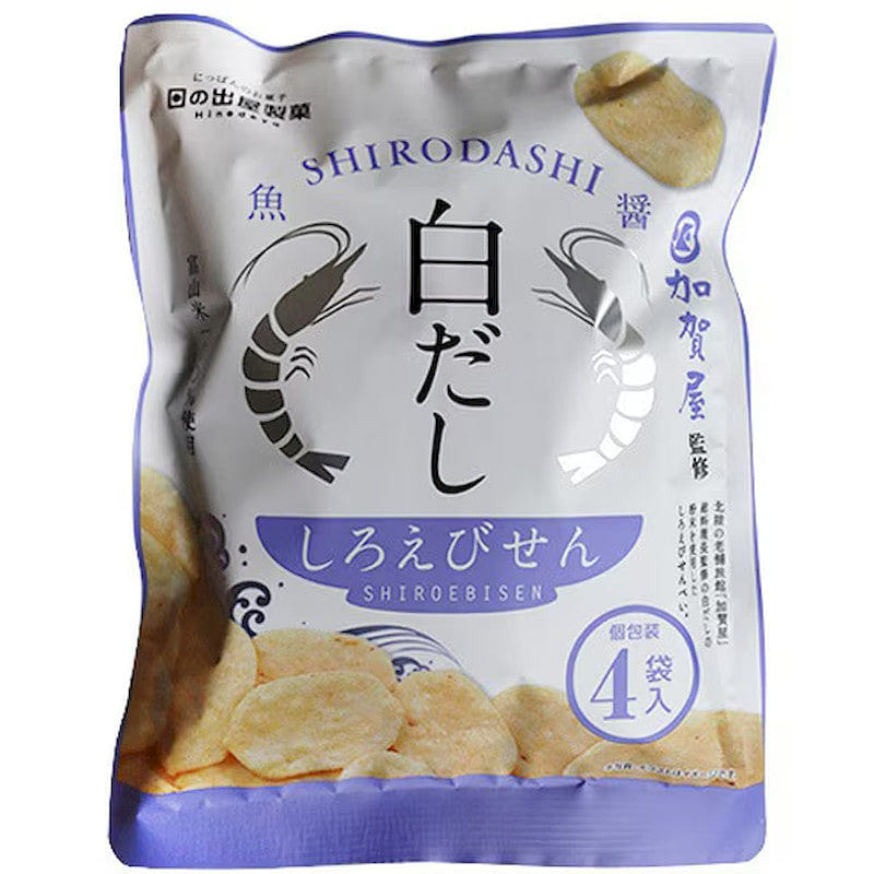 Hinodeya Shirodashi Shiroebi Cracker, 13g x 4 1 each