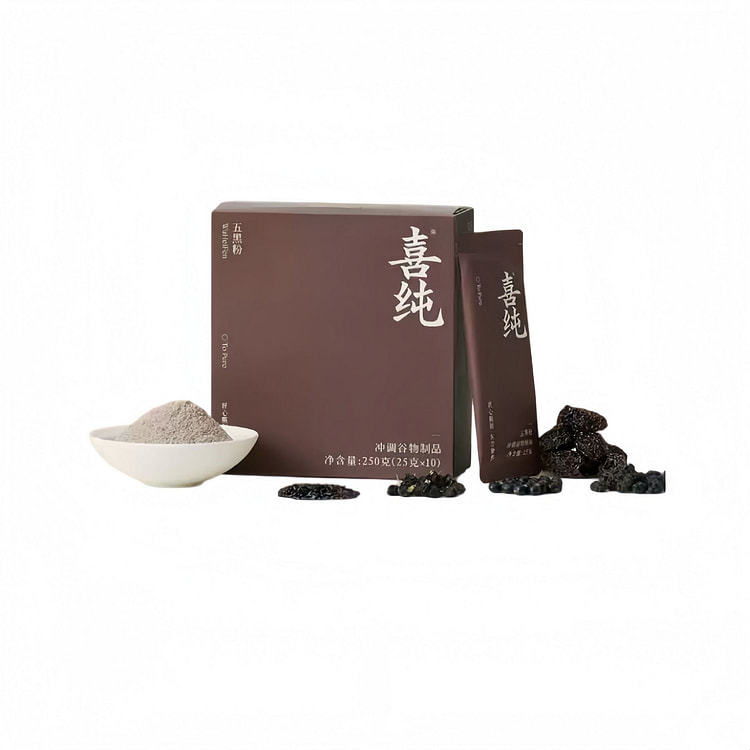 喜纯五黑粉【尝鲜一盒装】五黑粉 25g*10条 250 克