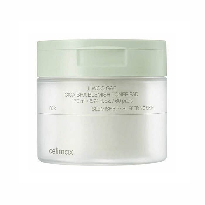 CELIMAX Ji Woo Gae Cica BHA Blemish Toner Pad