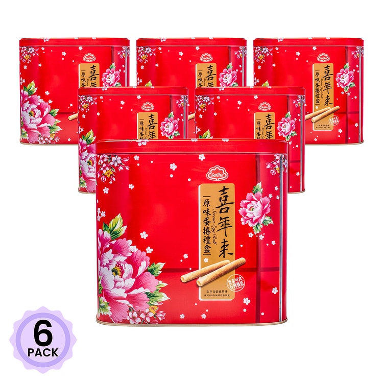 喜年来 原味蛋卷礼盒 512 克*6 包
