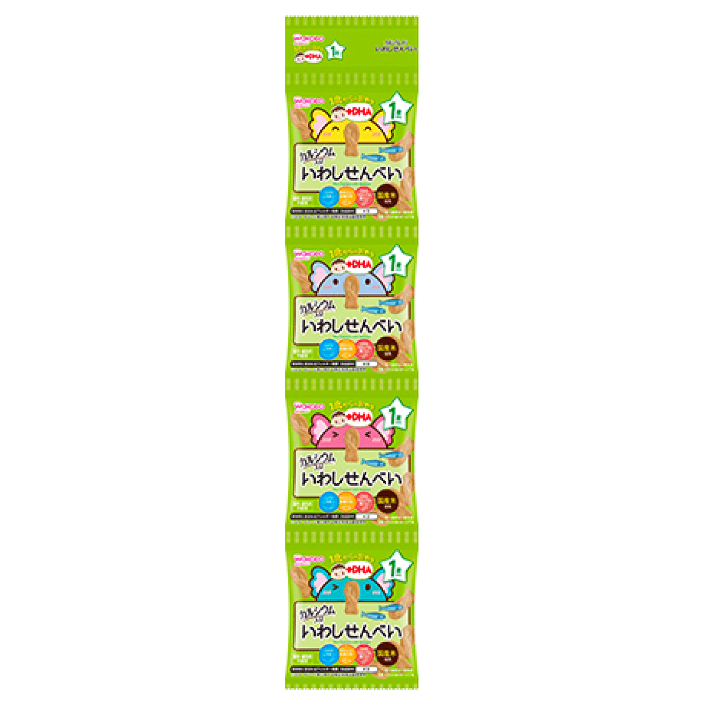 Wakodo 1Y+ DHA Iwashi Senbei 4 6g x 4 1 count