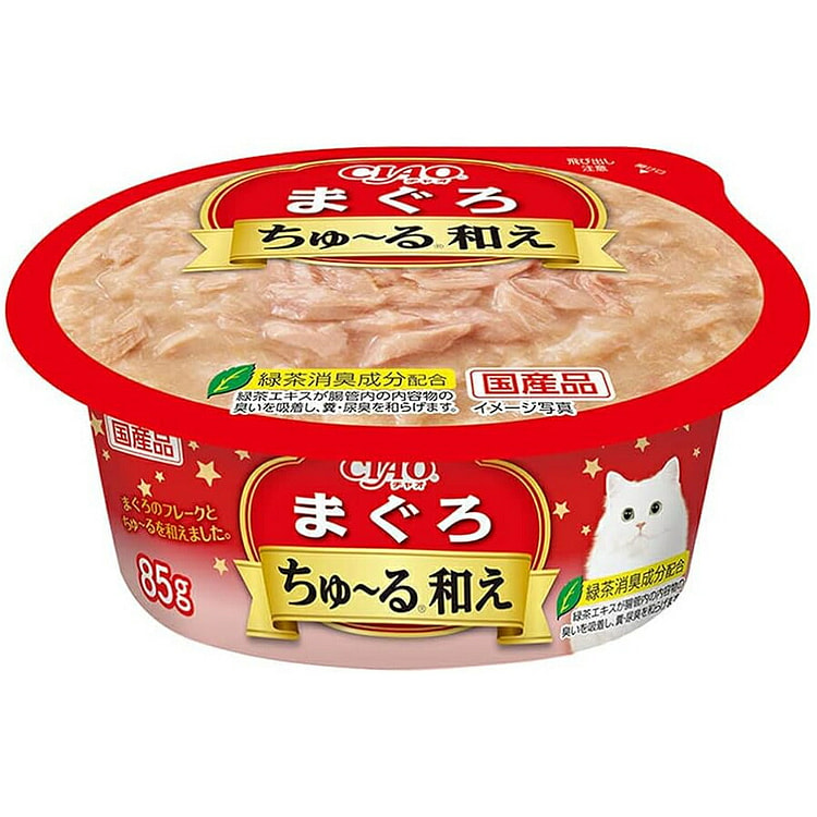 Thức ăn ướt đóng hộp cho mèo Inaba CIAO vị cá ngừ 85g 1 phần