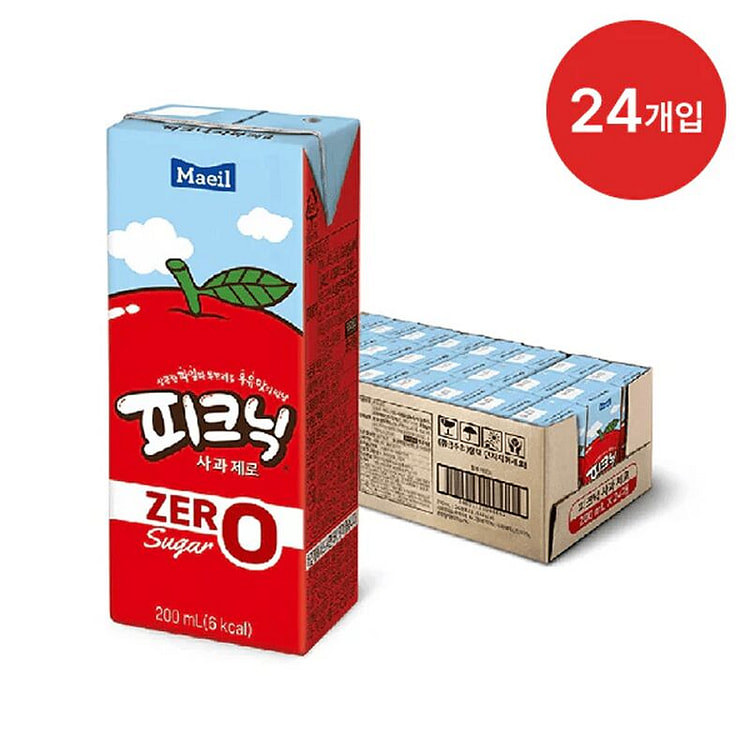 Maeil Picnic Zero Apple Juice 200ml 24 pack