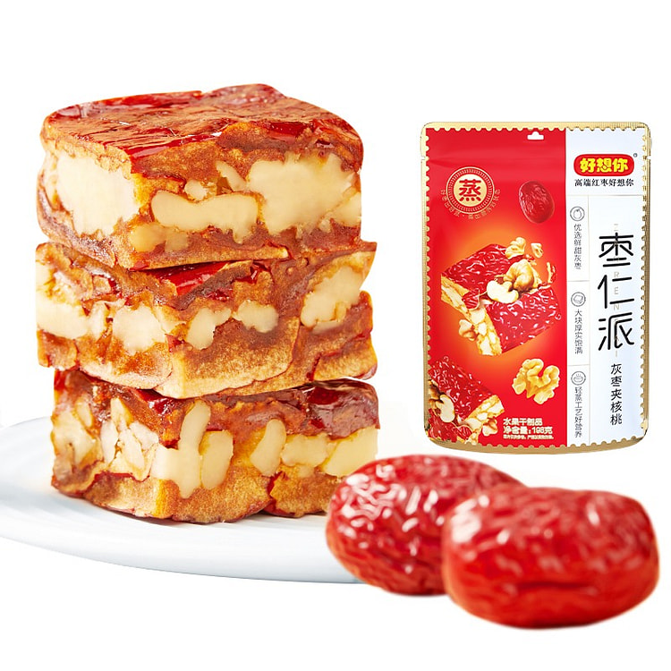 好想你灰枣枣仁派枣夹核桃198g 198 克