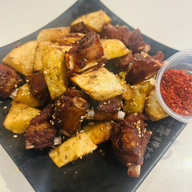 羊排炸土豆 400g