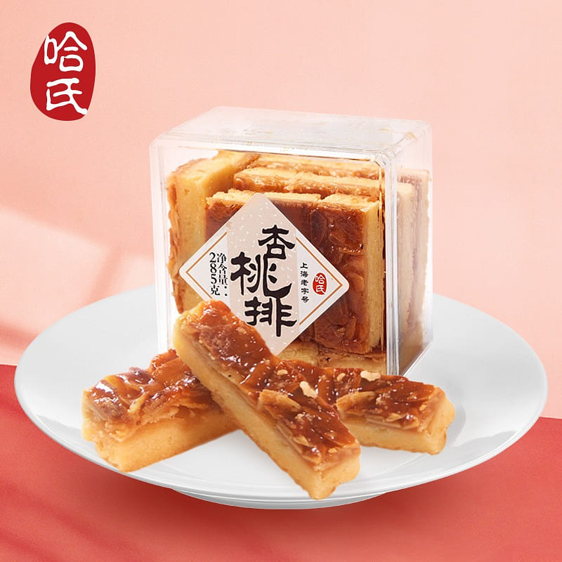【上海哈尔滨食品厂 官方店 中华老字号】杏桃排 哈氏 海派点心 西式糕点 270 克